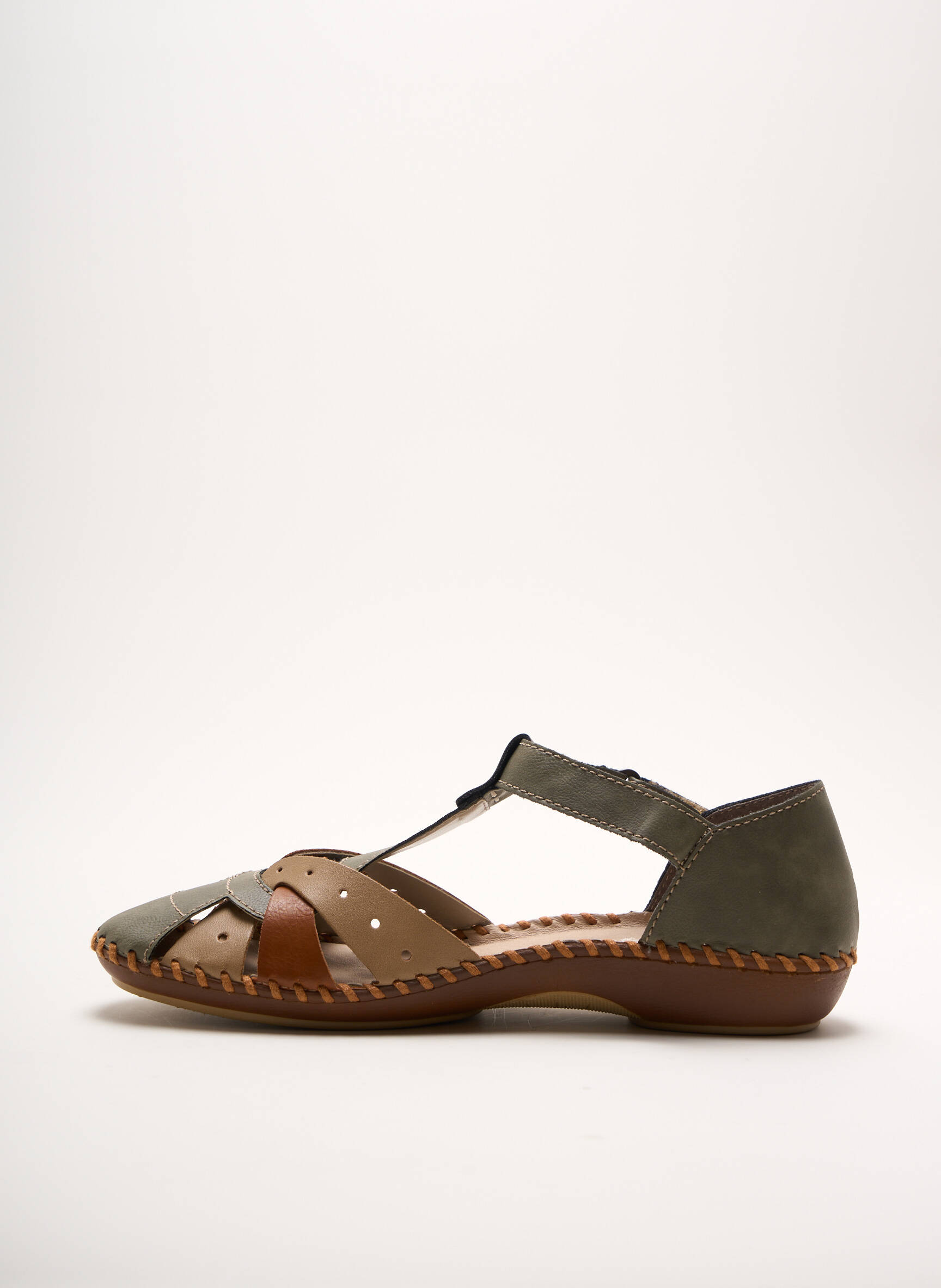 Rieker Sandales Nu Pieds Femme couleur vert