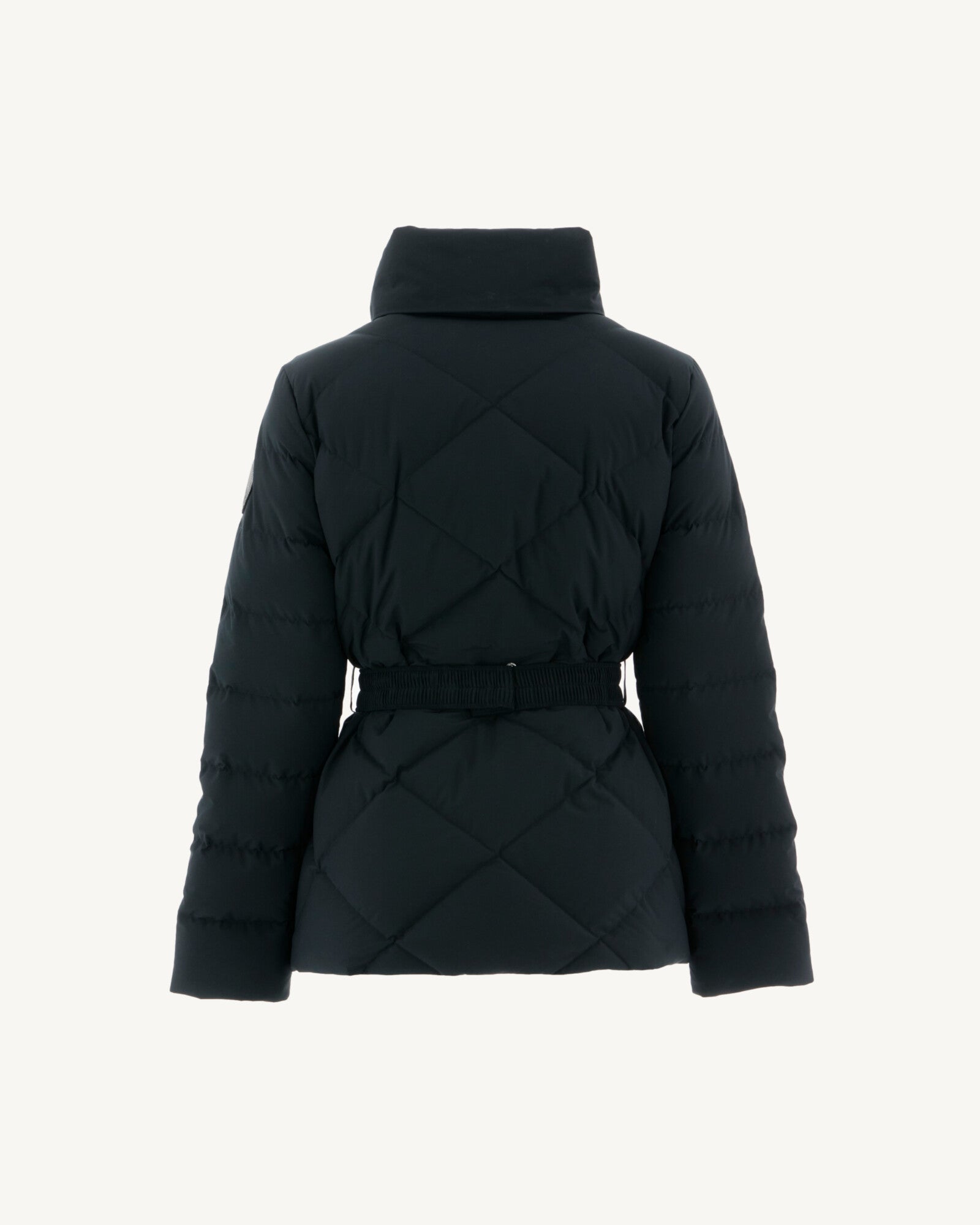 Doudoune avec des cristaux Swarovski®️ manches amovibles Noir Anita 2.