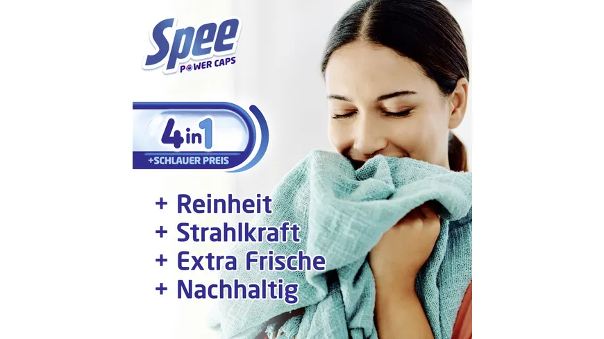 Spee Colorwaschmittel Power Caps Frische Kick 24H Deo-Frische 18WL 216 g