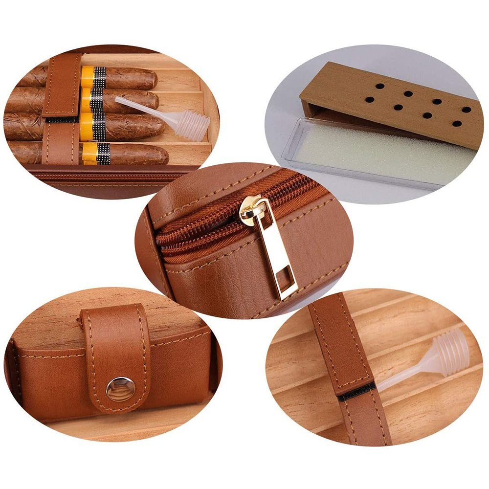 Devenirriche Humidor Zigarren Humidor PU-Leder