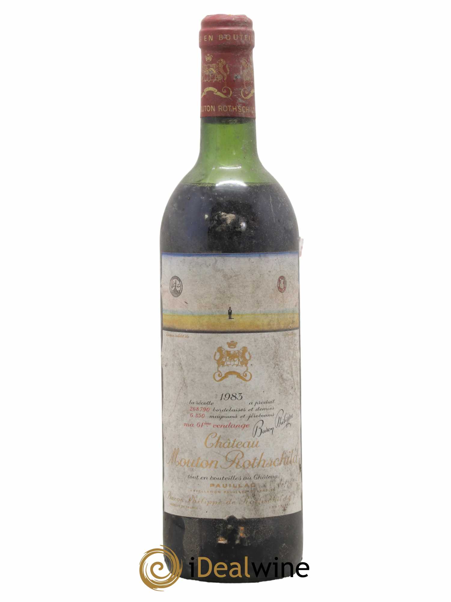 Château Mouton Rothschild 1er Grand Cru Classé  1983 - Lot de 1 Bouteille
