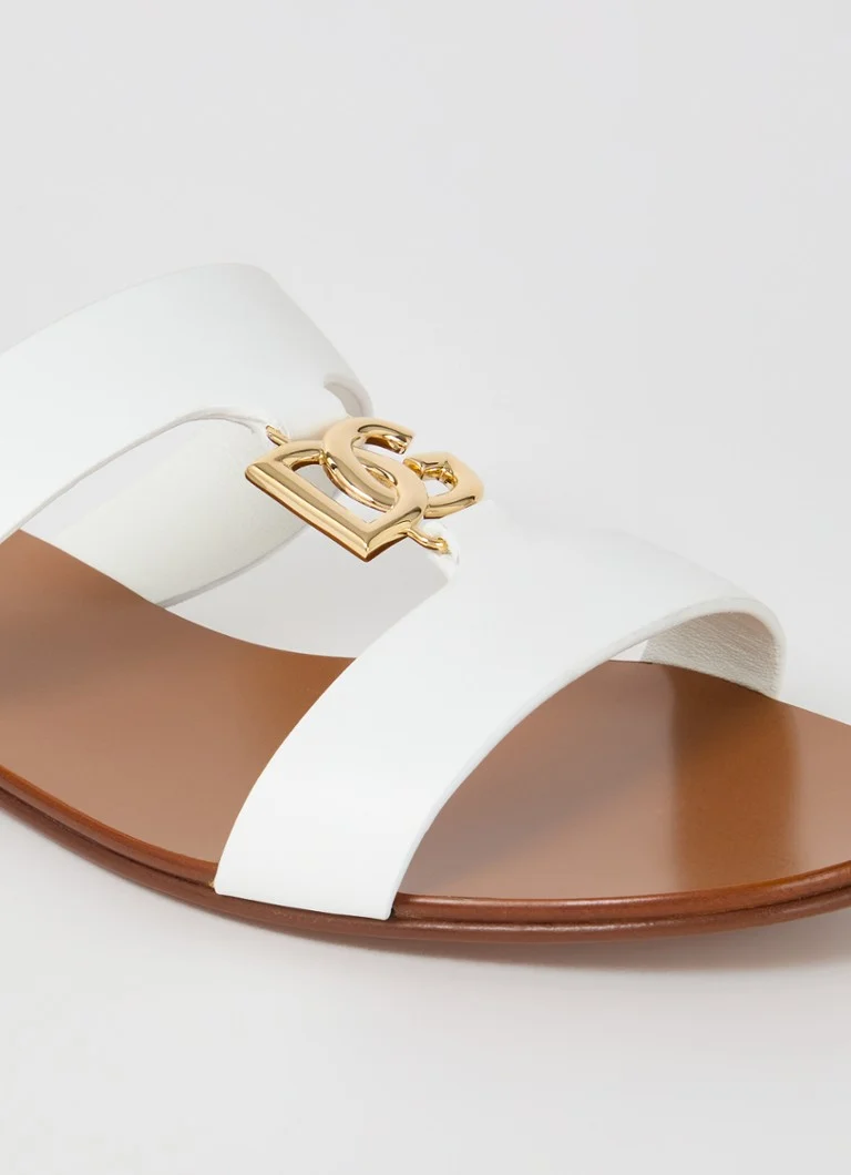 Papuče od teleće kože Dolce & Gabbana