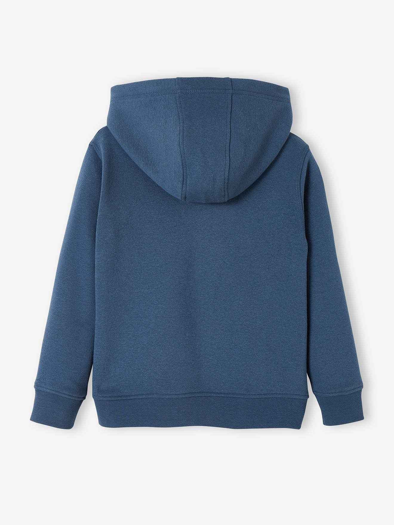 Vertbaudet Jungen Kapuzensweatjacke, Skater BASIC Oeko-Tex - graublau