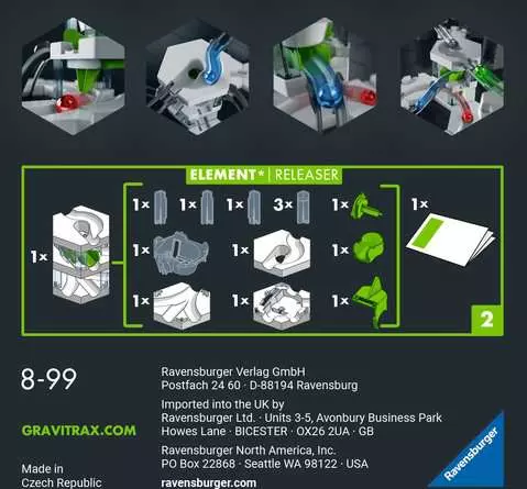 GraviTrax PRO Element Releaser - Kugelbahn-Erweiterung für Kinder ab 8 Jahren