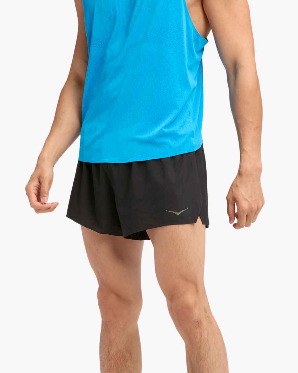 Race Day Split Short Black