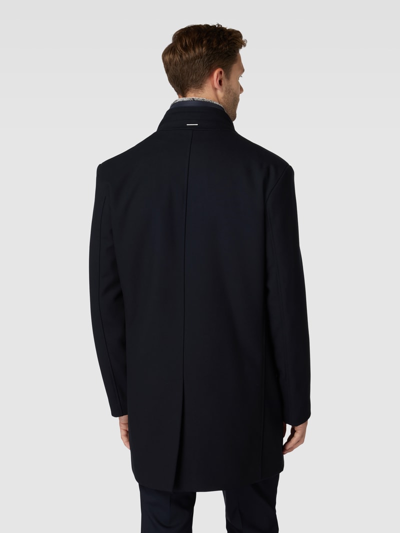 Mantel mit Stehkragen Modell 'Cristian' in marineblau