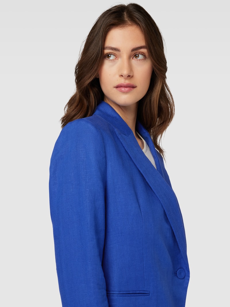 Blazer mit asymmetrischer Vorderseite Modell 'LINET' in royalblau