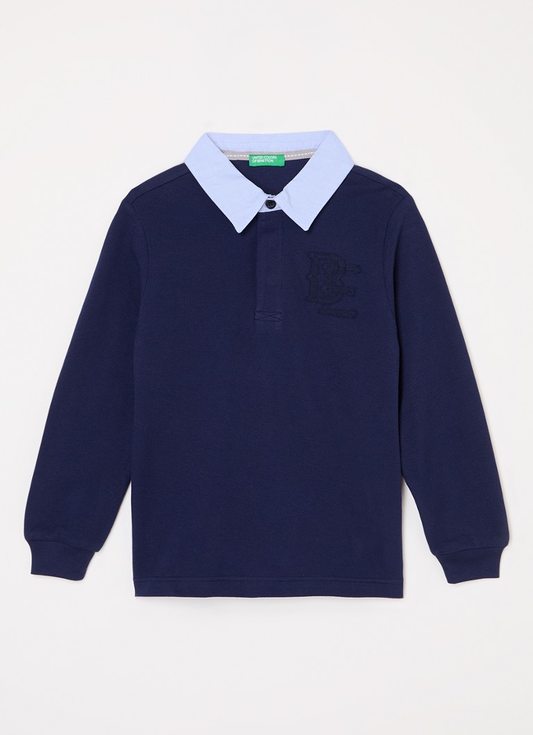 Benetton Polo od piqué pamuka sa vezom logotipa