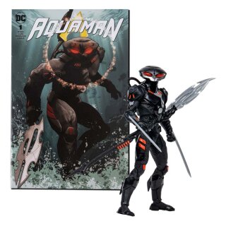 DC Direct Page Punchers Actionfigur & Comic - Black Manta (Aquaman)