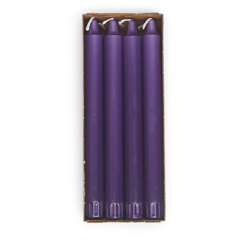 Vie Eco Kronelys 8-pk 24 cm eco lilla advent