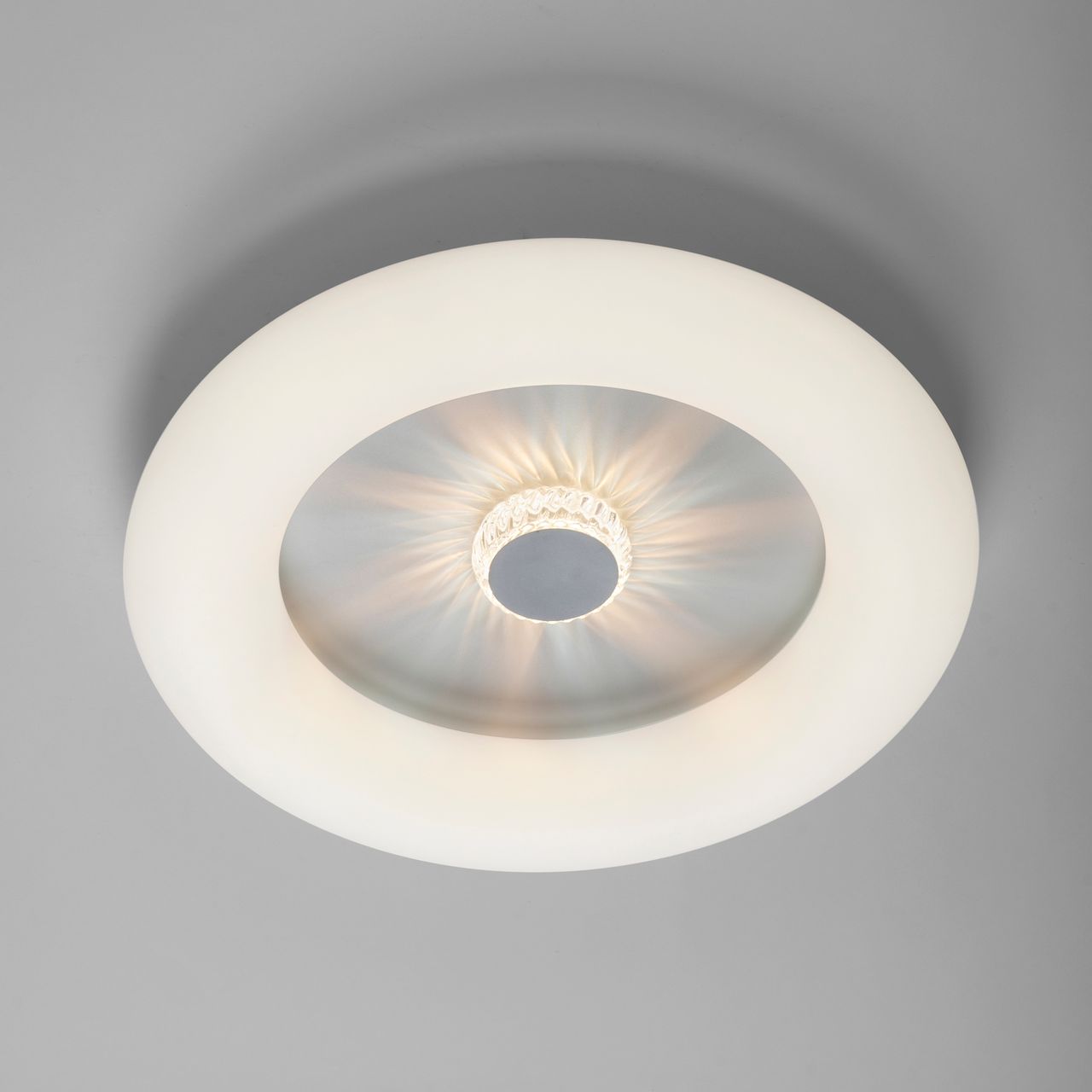 JUST LIGHT LeuchtenDirekt LED Deckenleuchte VERTIGO, CCT, dimmbar, Fernbedienung, Ø50 cm, IP20