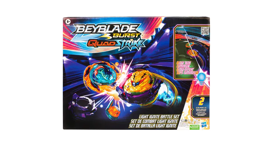 Hasbro - Beyblade Burst QuadStrike Light Ignite Battle Set