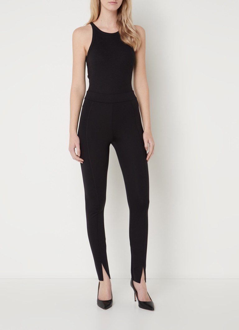 Κολάν με ψηλή μέση Wolford Midnight Grace με σκίσιμο