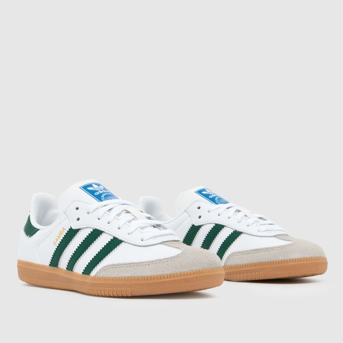 Bílozelené tenisky adidas Samba a chlapecké juniorské