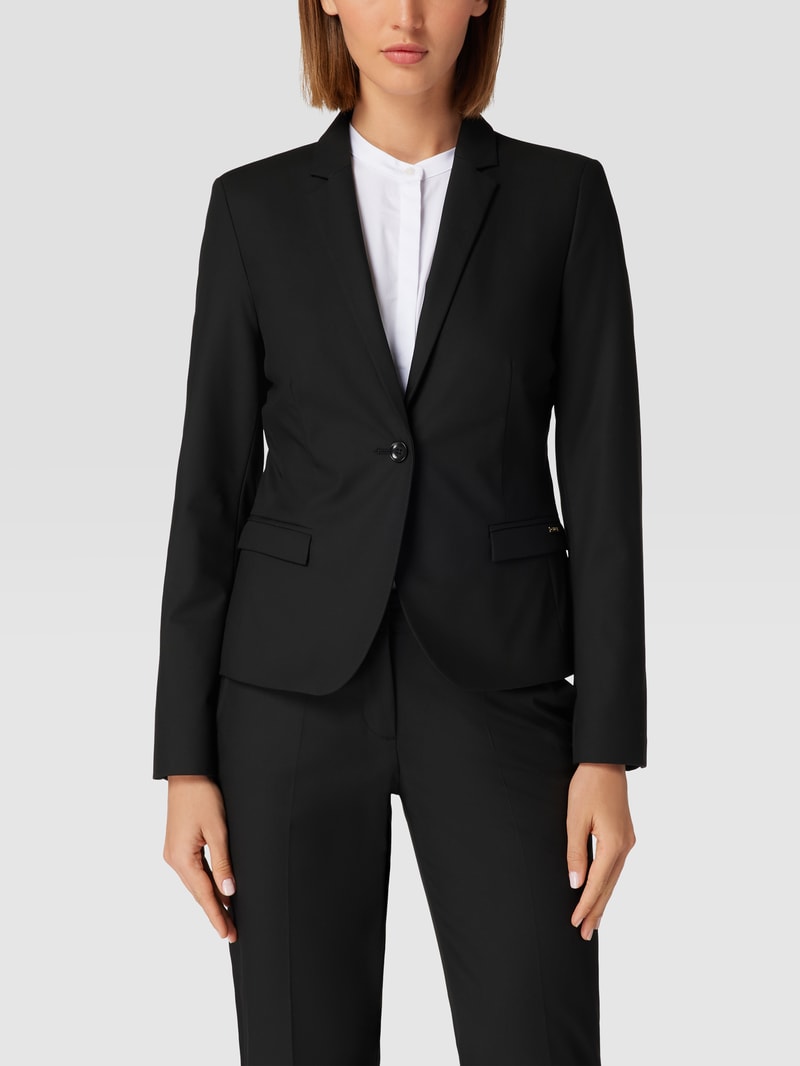 Blazer mit 1-Knopf-Verschluss Modell 'Ciboom' in schwarz