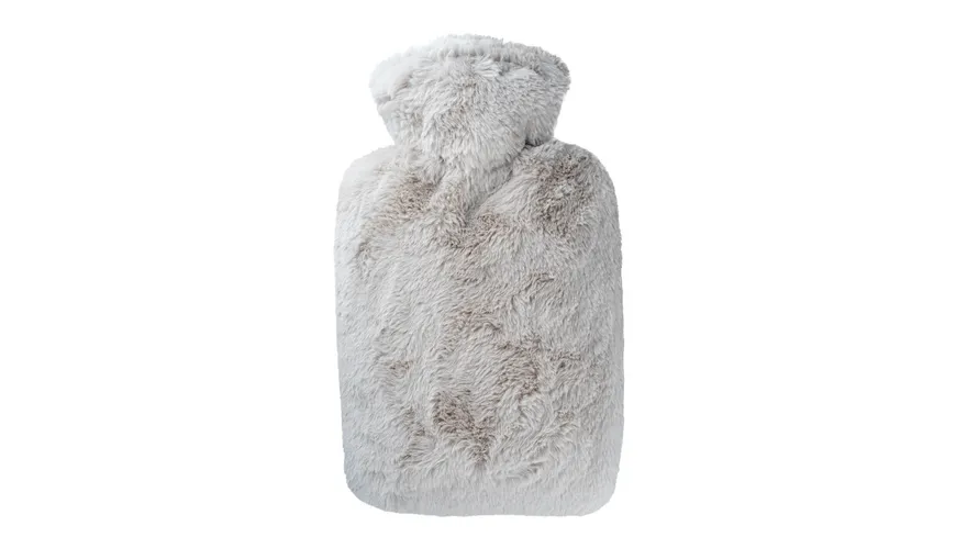 Hugo Frosch Wärmflasche Klassik mit Bezug Langhaar-Flausch taupe taupe