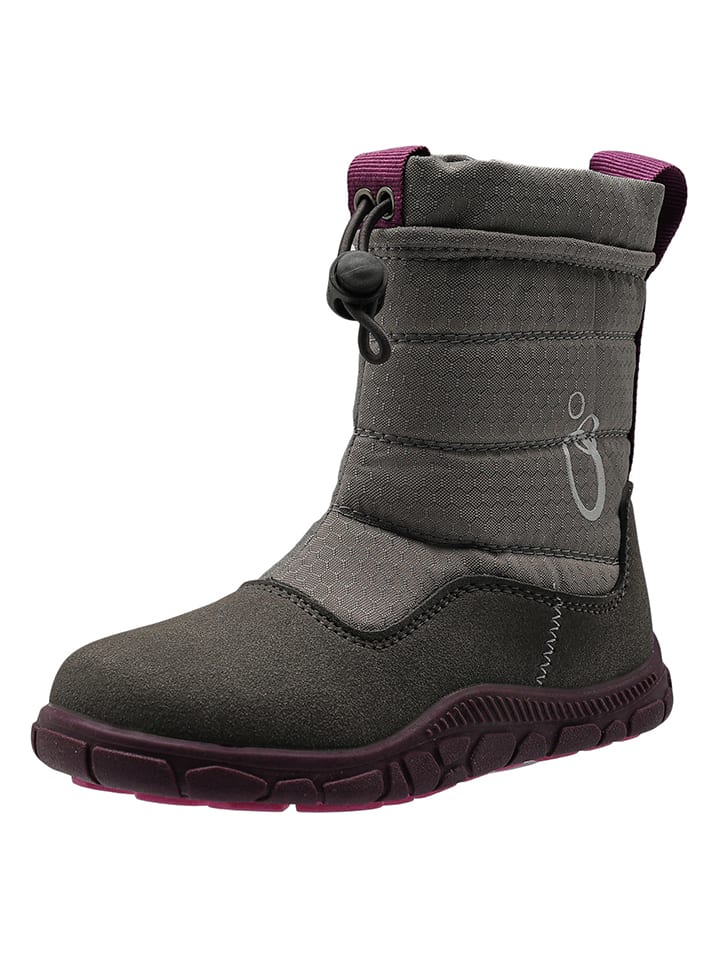 lamino Barfuß-Winterboots in Hellgrau/ Lila günstig kaufen