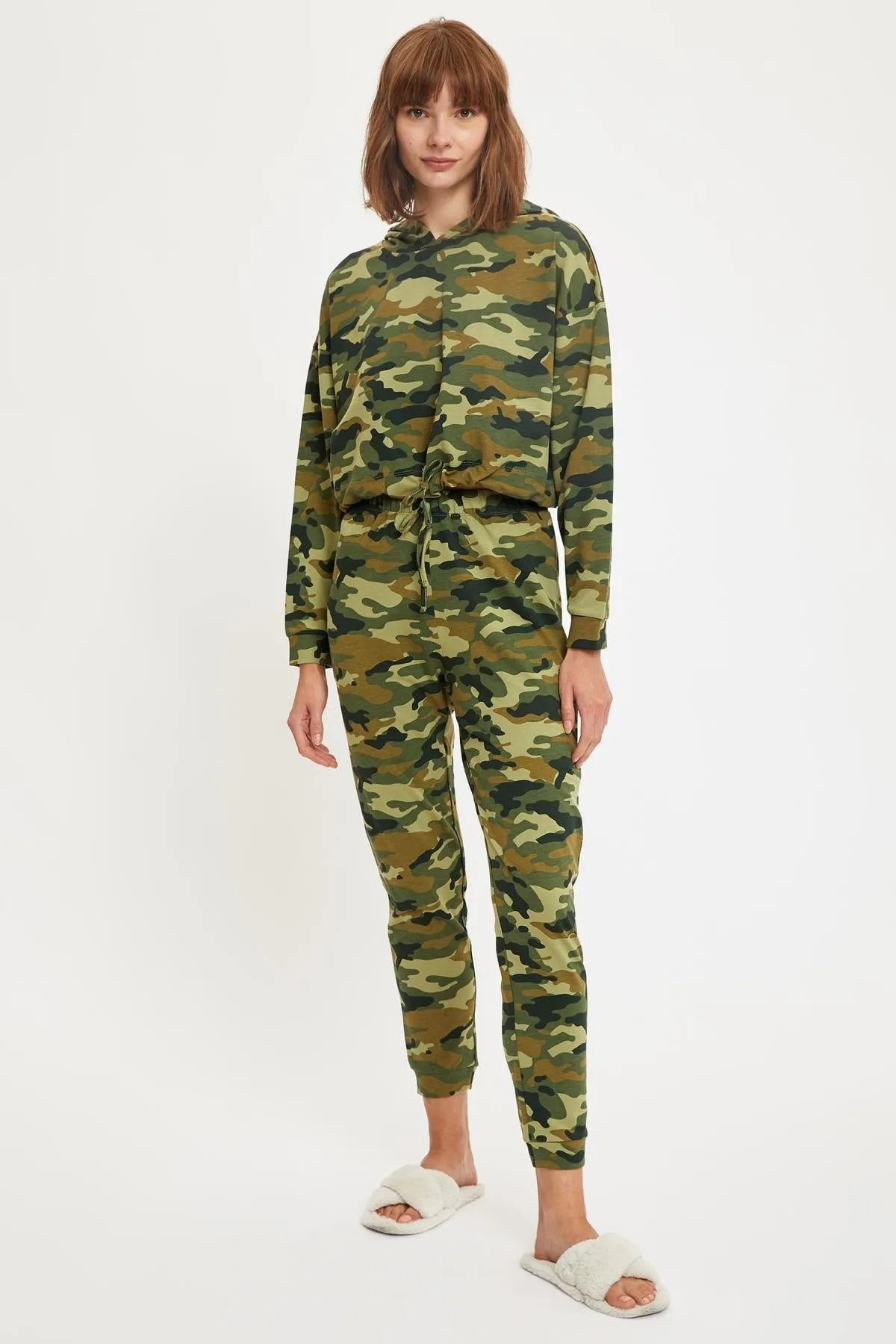 DeFacto  Pyjamaoberteil - Grün - Camouflage
