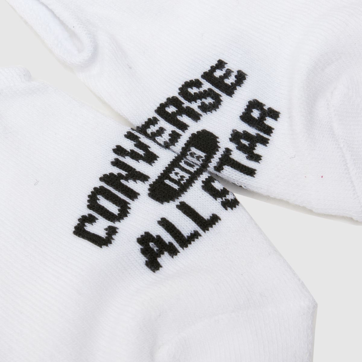 Komplet dveh črno-belih nogavic Converse All Star