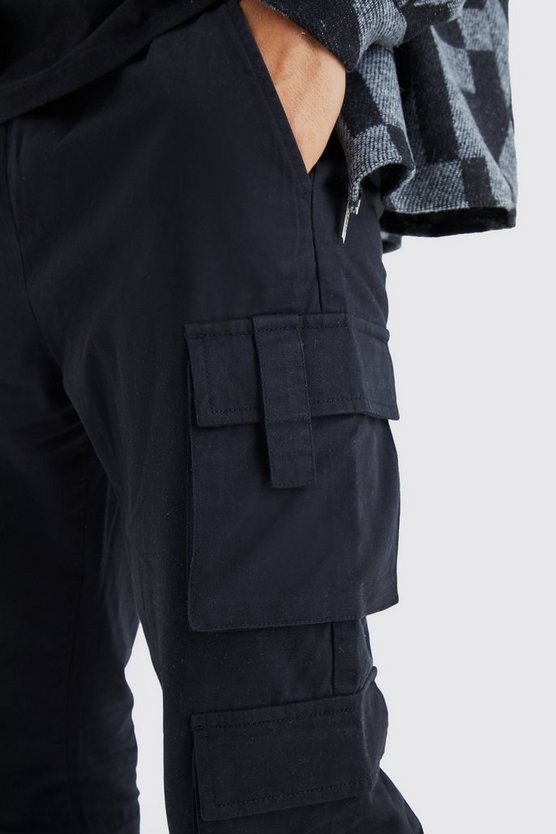 Tall Slim-Fit Jogginghose mit Cargo-Taschen und elastischem Bund