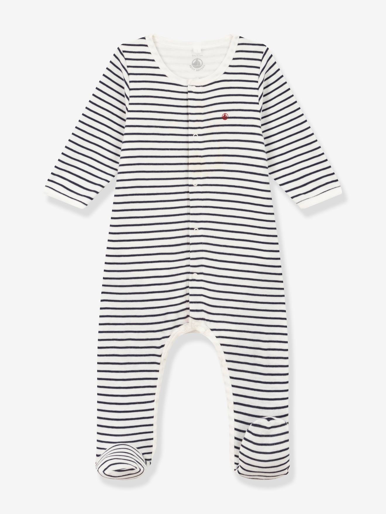 Petit Bateau Baby 2-in-1-Strampler mit Body PETIT BATEAU - marine