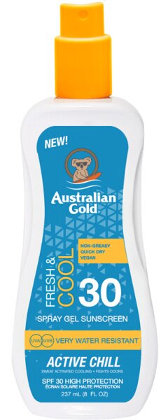 Australian Gold Fresh & Cool Spray Gel Sunscreen SPF 30 Sonnenspray
