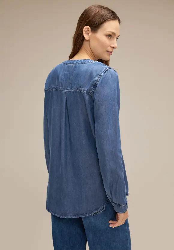 Street One Jeansbluse mit Knopfleiste