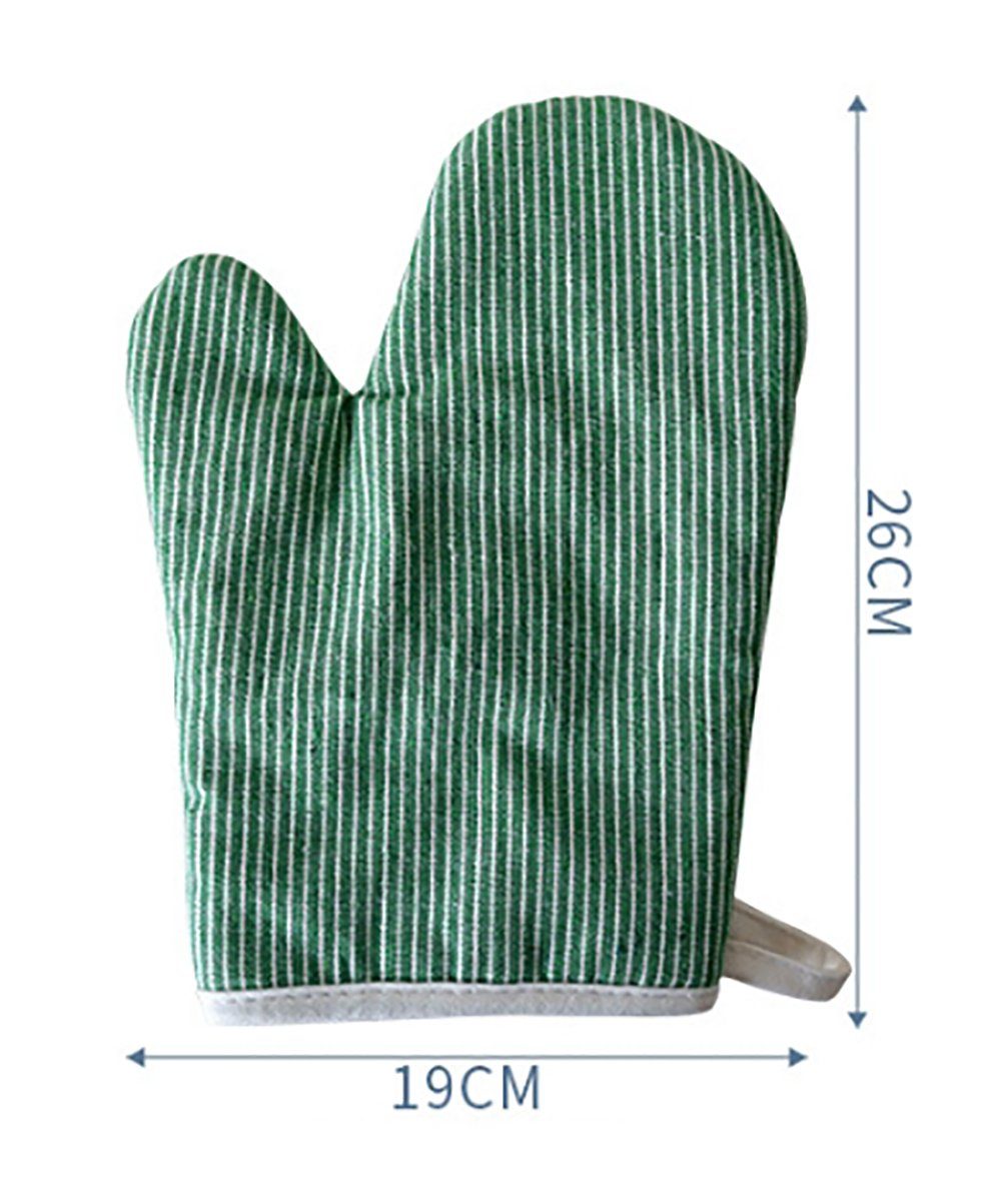SCOKIT Topfhandschuhe Schwarze Streifen hitzebeständig Ofenhandschuhe, (2er Set Backhandschuhe Baumwolle), für Kochen und Backen Hochwertige Ofenhandschuh