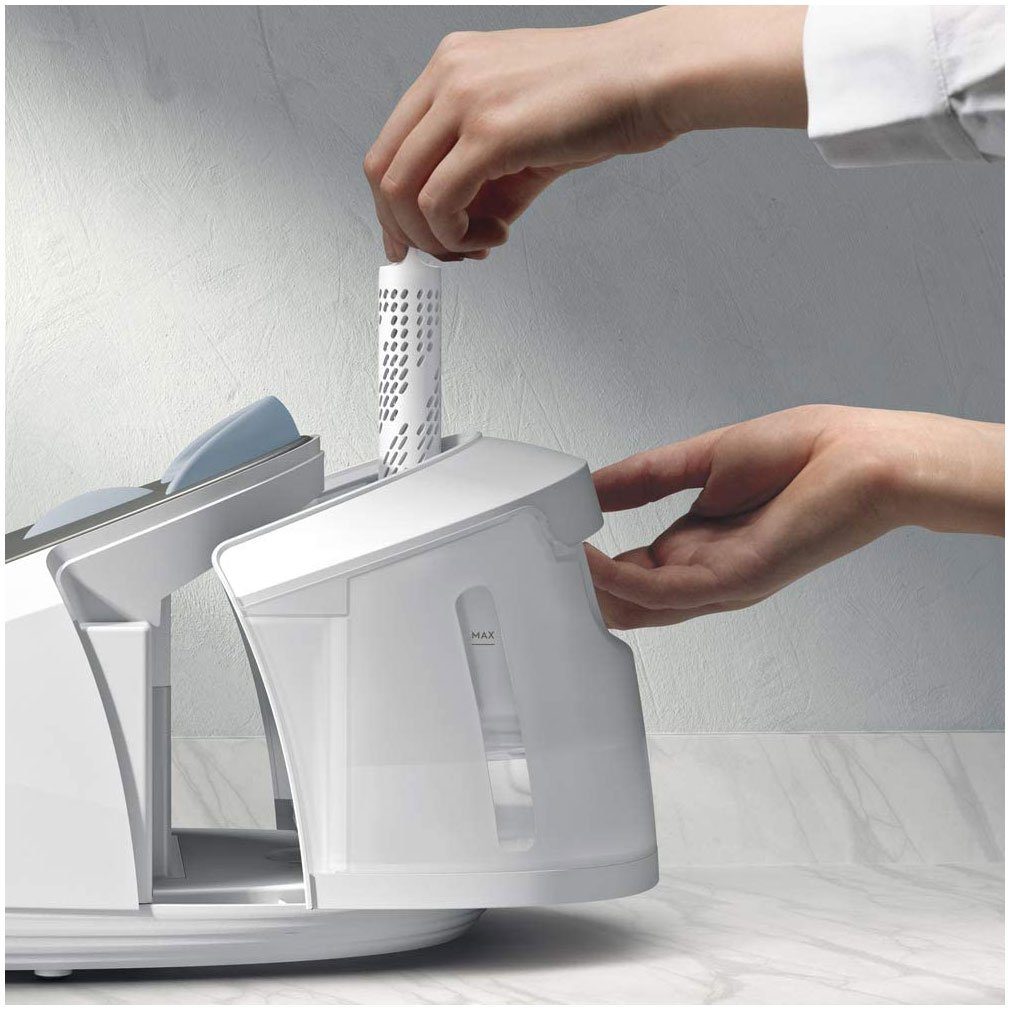 Electrolux Dampfbügelstation E6ST1-6DB Refine 600, 1200 ml Wassertank, jederzeit nachfüllbar, 5,5 bar, 4 Programme, Vertikaldampf, Licht