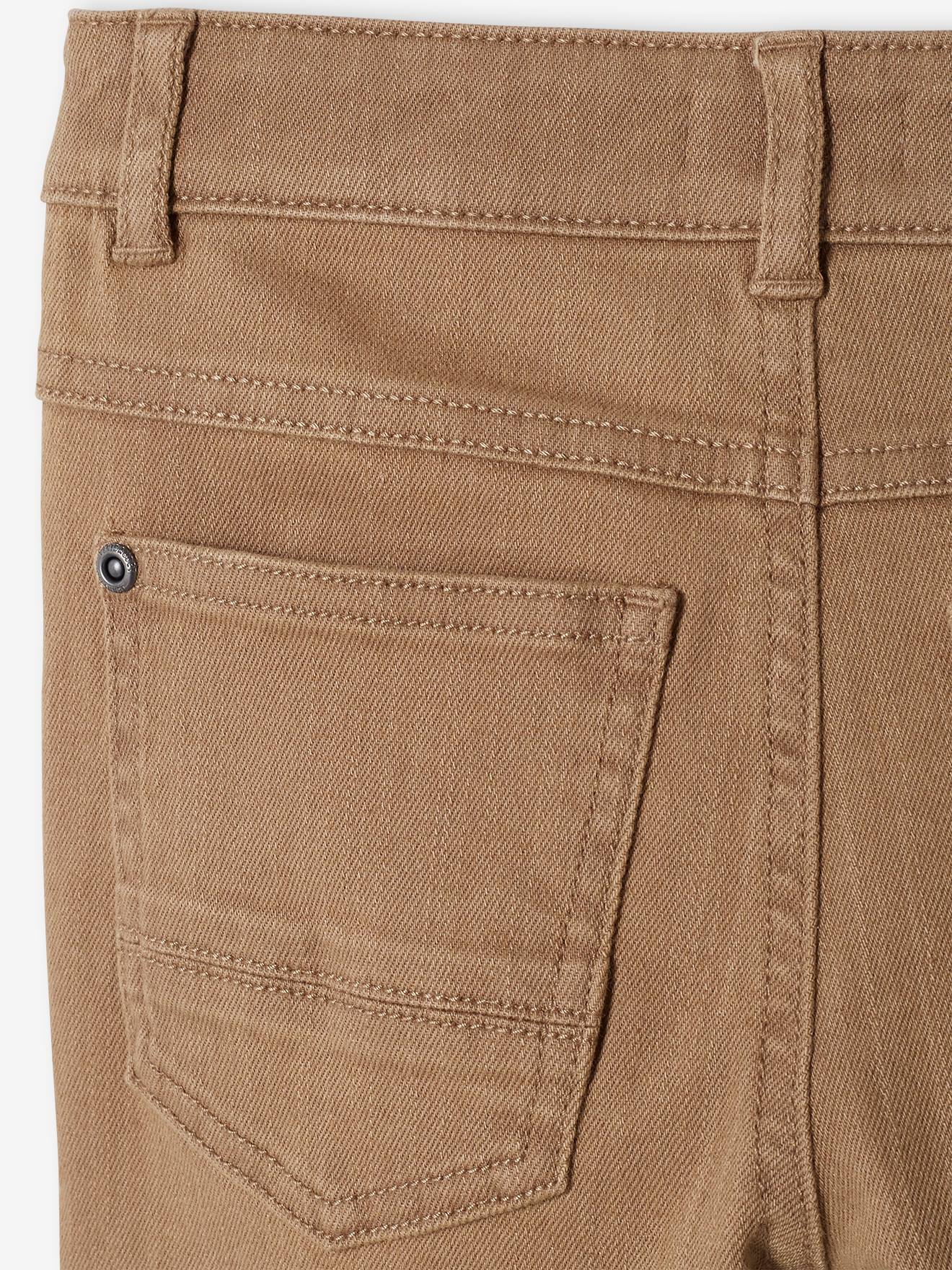 Vertbaudet Jungen Slim-Fit-Hose, Hüftweite COMFORT Oeko-Tex - beige