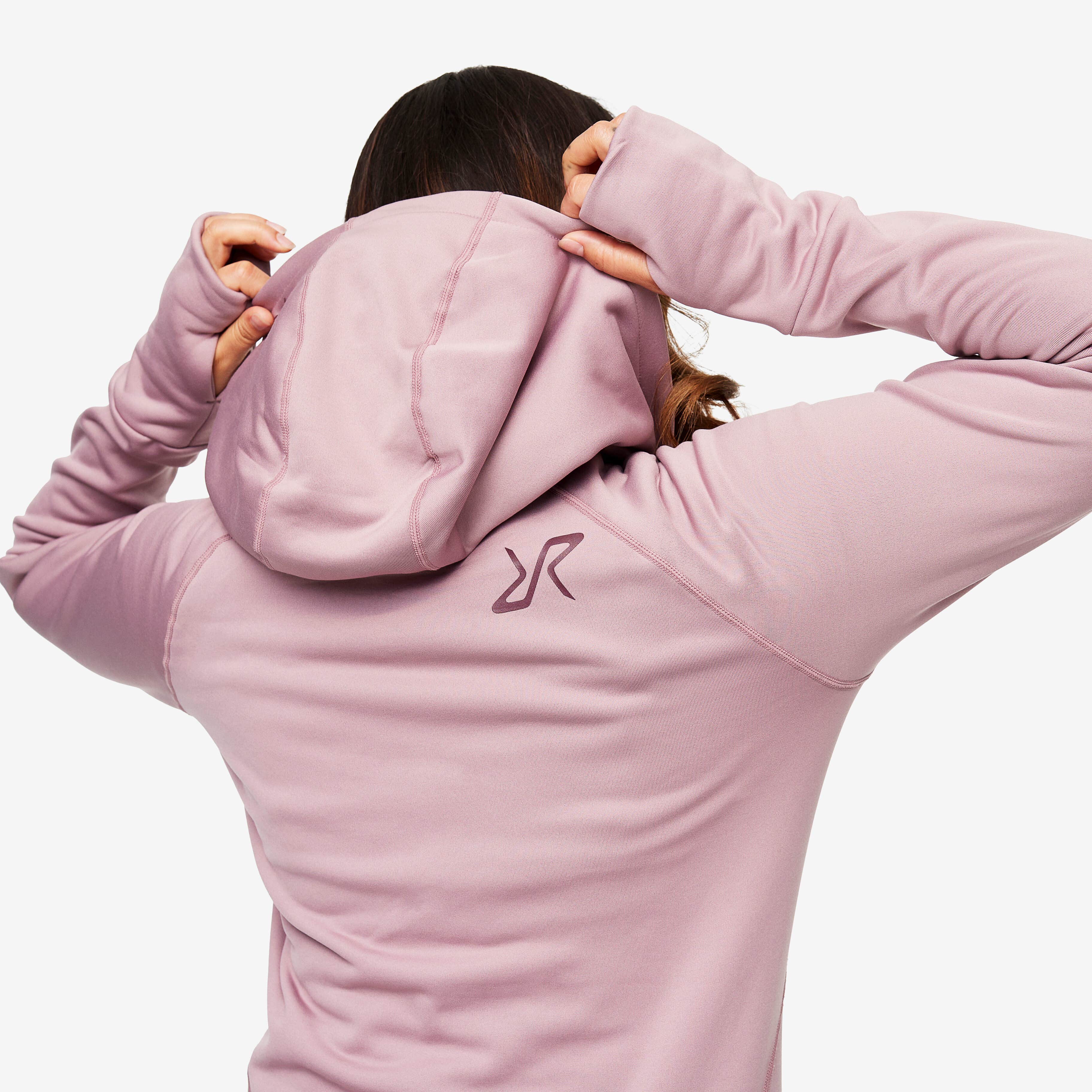 Illusion Hoodie Femme Dusty Mauve