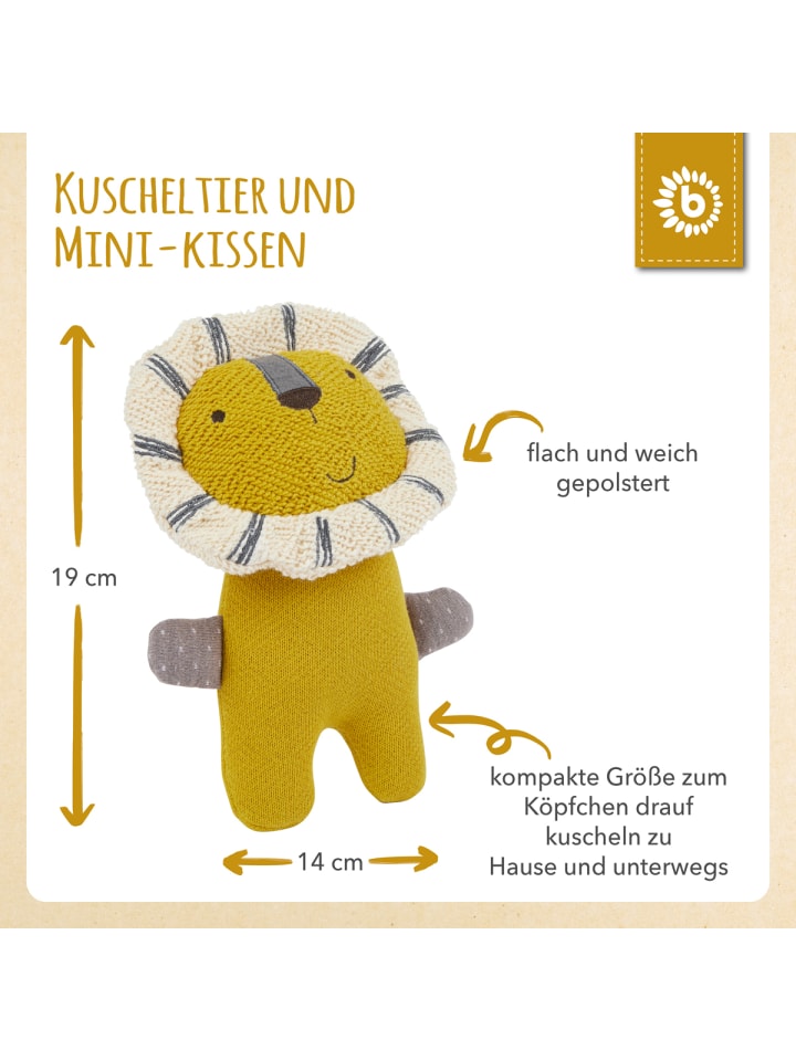 Bieco Spielwaren Kuscheltier Gehäkelt Löwe - ab Geburt in Gelb günstig kaufen onesize