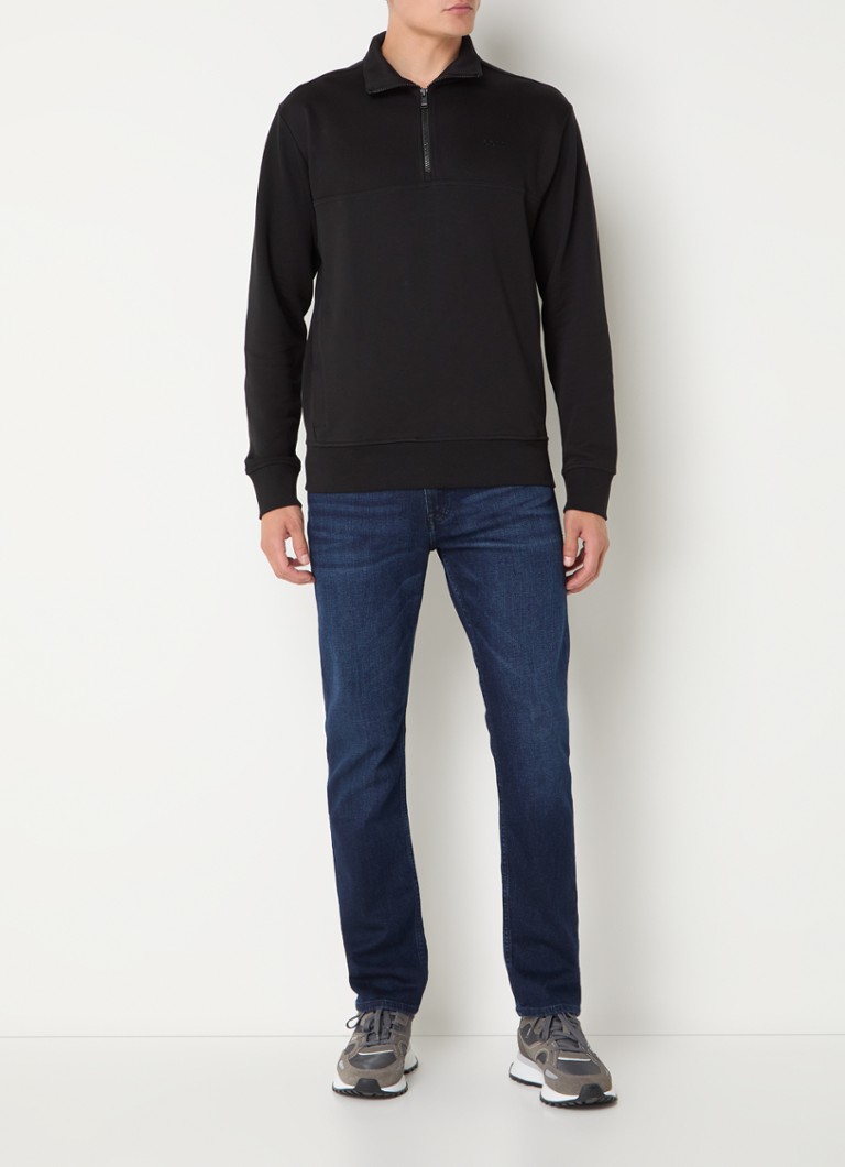 Pulover HUGO BOSS cu fermoar și logo