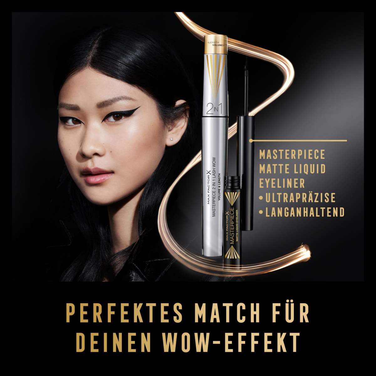 Mascara Masterpiece 2in1 Lash Wow 01 Black, 7 ml