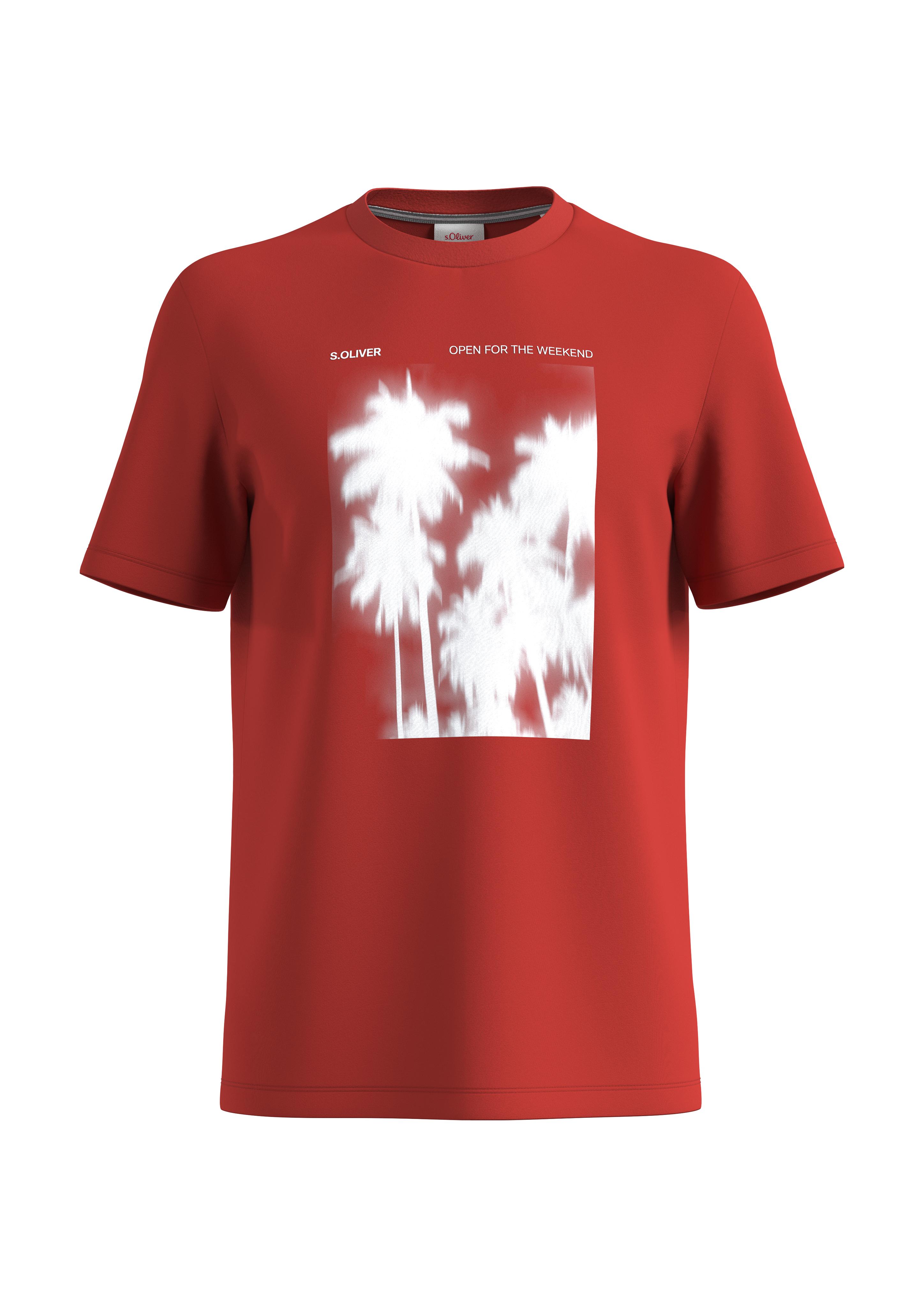 Baumwollshirt mit Frontprint  2131368-30D1