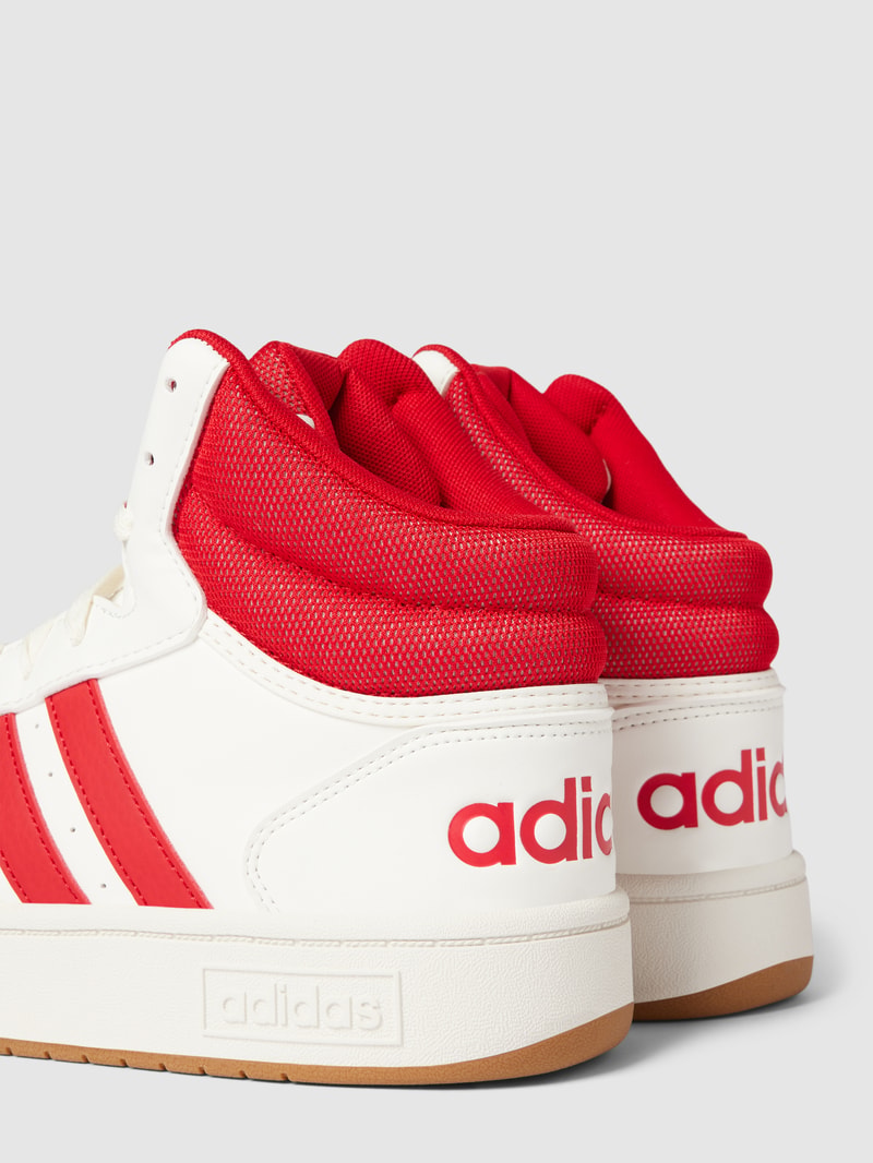 High Top Sneaker mit Kontrastbesatz Modell 'HOOPS 3.0 MID' in weiß