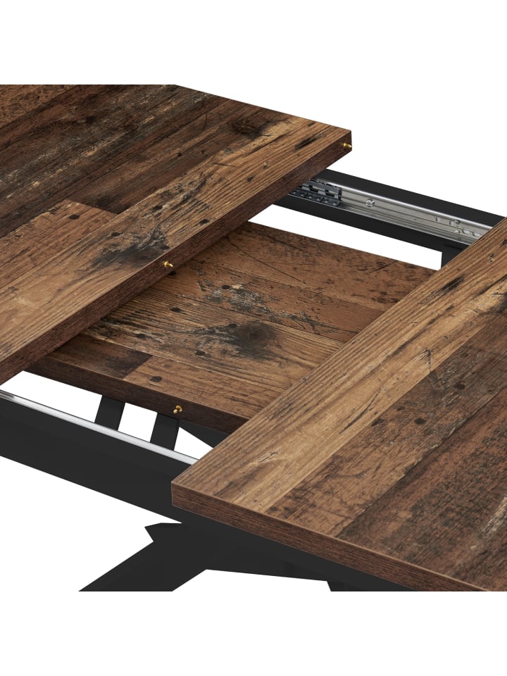 B&D Home Ausziehstisch LARS in Texas-Eiche - (B)120-160 x (H)76 x (T)80 cm günstig kaufen onesize