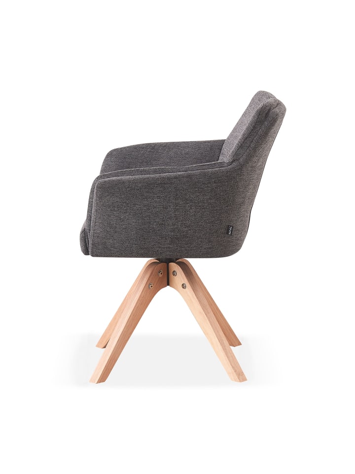 B&D Home Drehstuhl DAISY in Anthrazit - (B)62 x (H)86 x (T)63 cm günstig kaufen onesize