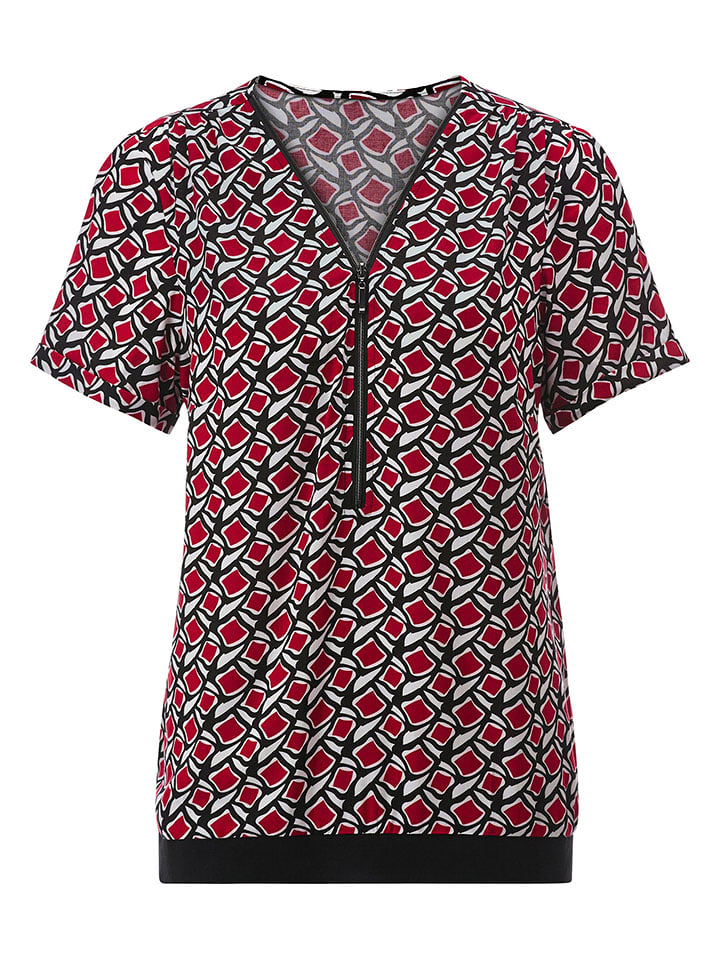 Heine Bluse in Rot/ Schwarz günstig kaufen