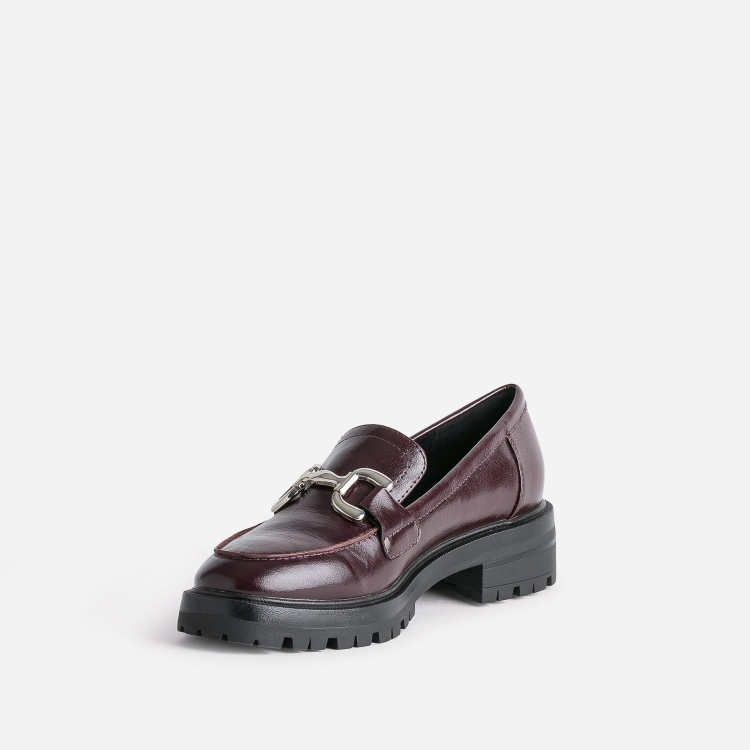 Mocassin TEXTO bordeaux à maxi mors