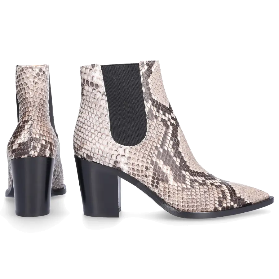 Gianvito Rossi - Chelsea Boots ROMNEY Pythonleder - grau