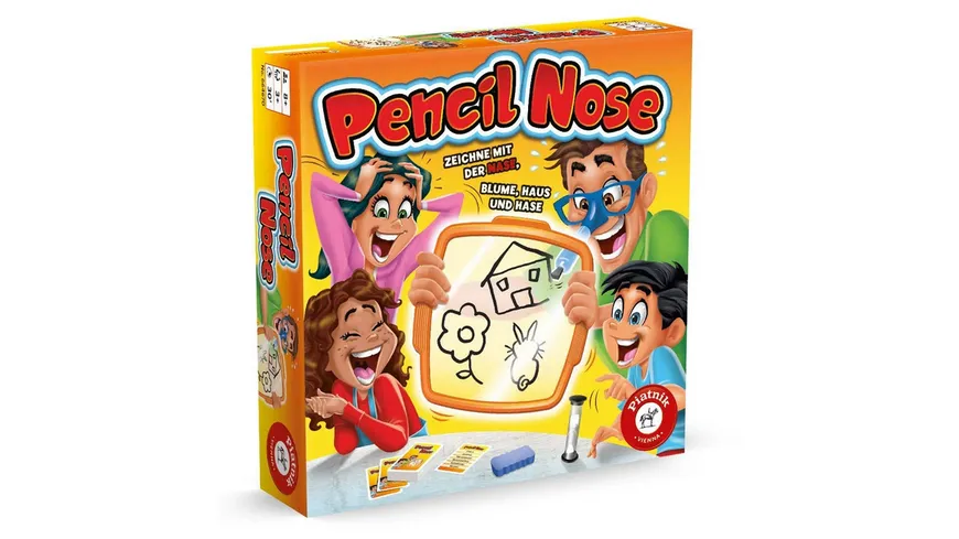 Piatnik - Pencil Nose - Ein rasanter Partyspaß für Teams oder Einzelspieler!