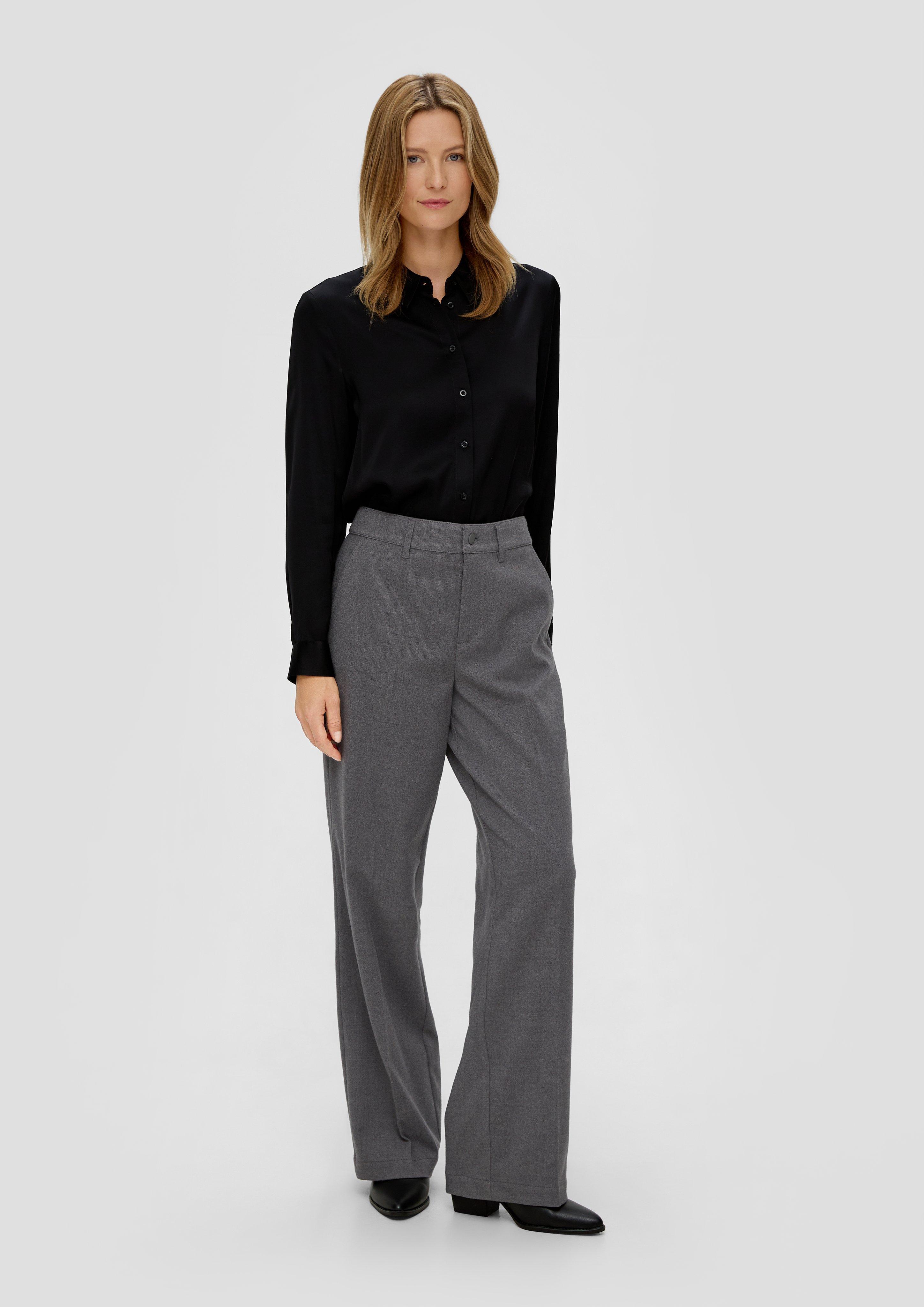 Regular: Twillhose mit Wide Leg  2139068-9722