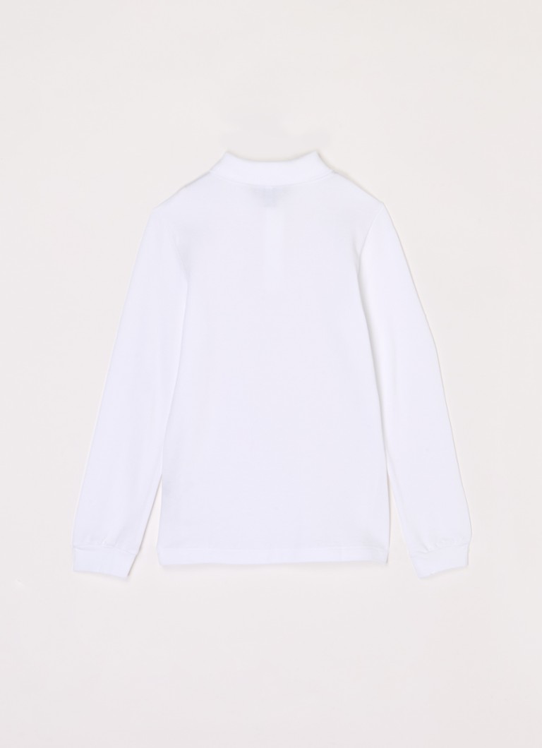 Tricou polo cu mânecă lungă de la Lacoste, confecționat din bumbac piqué și broderie cu logo-ul mărcii.