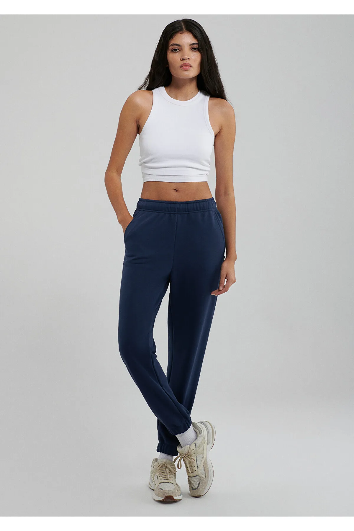 Mavi  Marineblaue Basic Jogginghose1600823-86623