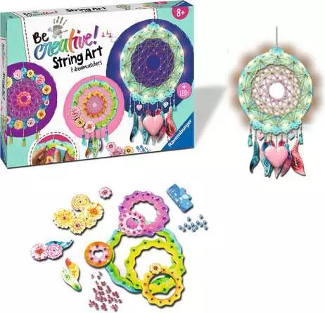 Bastelset DIY String Art Traumfänger - Bastelset für Kinder ab 8 Jahren