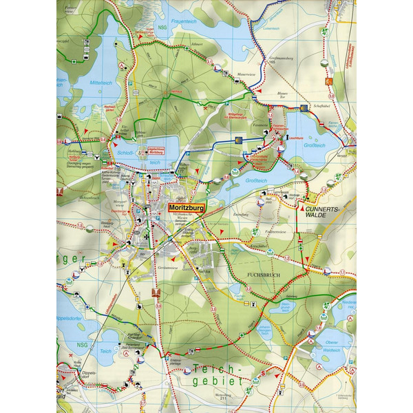 Moritzburg, Radebeul, Coswig und Umgebung 1 : 20 000. Radwander- und Wanderkarte - Wanderkarte