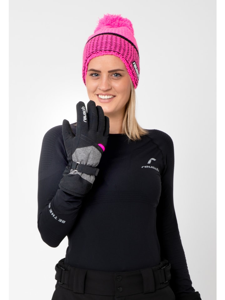 Reusch Skihandschuhe Hellen R-TEX XT in 7771 blck/blck melang/pink glo günstig kaufen