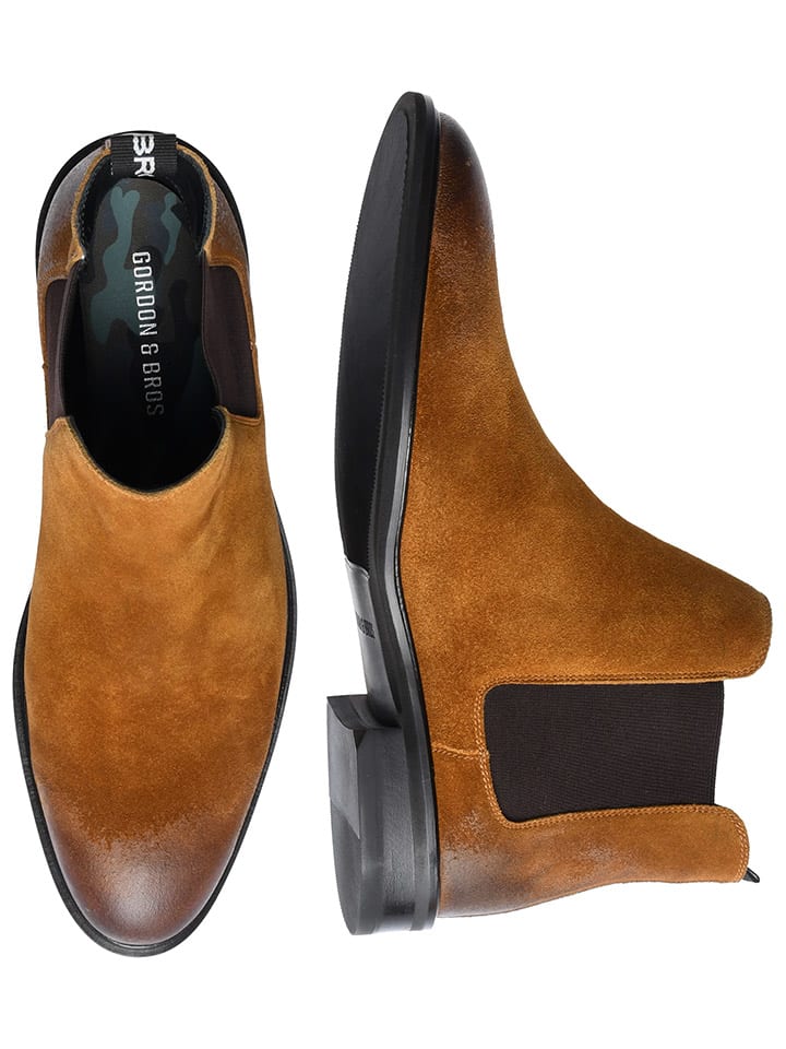 GORDON & BROS Leder-Chelsea-Boots ''Paul'' in Hellbraun günstig kaufen