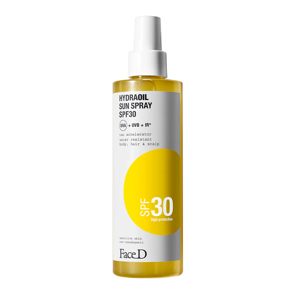 Solari Hydraoil Sun Spray SPF30 - Høybeskyttelsessolspray for kroppen, Høybeskyttelsessololje for kroppen, Solbeskyttelse for håret